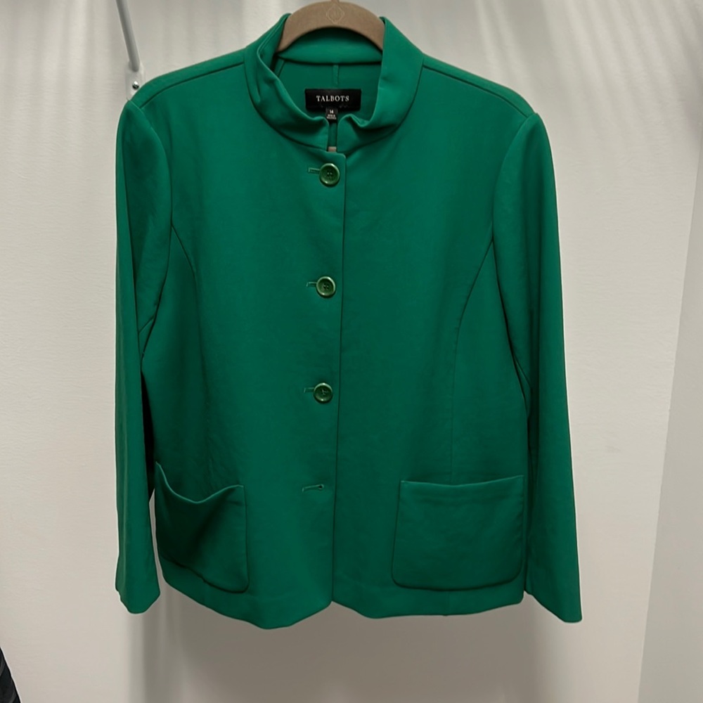 Talbots Green non-lined jacket - size 14